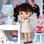 ROBE JEAN ETOILE POUR POUPÉE BJD OB11 STODOLL NENDOROID AMYDOLL KKNER LATI WHITE SP PUKIPUKI PETITES OBITSU DOLLS