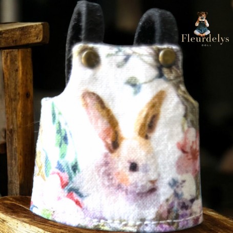 ROBE LAPIN VINTAGE POUR POUPÉE BJD OB11 STODOLL NENDOROID AMYDOLL KKNER LATI WHITE SP PUKIPUKI PETITES OBITSU DOLLS