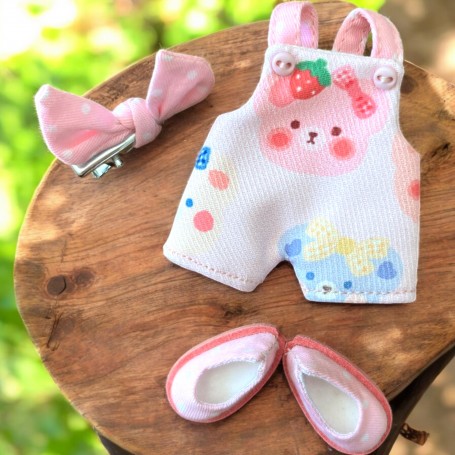 TENUE SALOPETTE + CHAUSSURES ++ POUR POUPÉE BJD OB11 STODOLL NENDOROID AMYDOLL KKNER LATI WHITE SP PUKIPUKI PETITES OBITSU DOLLS