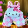 SALOPETTE HELLO KITTY POUR POUPÉE BJD OB11 STODOLL NENDOROID AMYDOLL KKNER LATI WHITE SP PUKIPUKI PETITES OBITSU DOLLS
