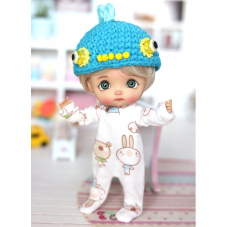 BABY PAJAMA RED DOTS OUTFIT FOR OB11 NENDOROID STODOLL KKNER