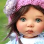 YEUX EN VERRE OVAL REAL VERT AQUAMARINE 10 mm GLASS EYES POUPÉE BJD DOLL STODOLL PUKIFEE DOLLMORE IPLEHOUSE