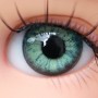 OVAL REAL AQUAMARINE GREEN GLASS EYES 10 mm POUPEE BJD DOLL STODOLL PUKIFEE BEAR REBORN DOLLMORE IPLEHOUSE DOLLS