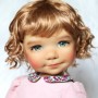 DOLL WIG CURLY HONNEY 11.12" POUPÉE BJD MEADOWDOLLS SAFFI BAILEY SYLVIA SCARLET 18" DOLLS ETC...
