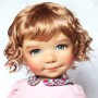 PERRUQUE DOLL WIG CURLY HONNEY 11.12" POUPÉE BJD MEADOWDOLLS SAFFI BAILEY SYLVIA SCARLET 18" DOLLS ETC...