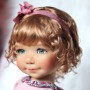 PERRUQUE DOLL WIG CURLY HONNEY 11.12" POUPÉE BJD MEADOWDOLLS SAFFI BAILEY SYLVIA SCARLET 18" DOLLS ETC...