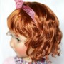 PERRUQUE DOLL WIG CURLY CARROT 11.12" POUPÉE BJD MEADOWDOLLS SAFFI BAILEY SYLVIA SCARLET 18" DOLLS ETC...