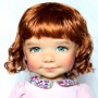 PERRUQUE DOLL WIG CURLY CARROT 11.12" POUPÉE BJD MEADOWDOLLS SAFFI BAILEY SYLVIA SCARLET 18" DOLLS ETC...