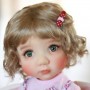 DOLL WIG CURLY CARROT 11.12" POUPÉE BJD MEADOWDOLLS SAFFI BAILEY SYLVIA SCARLET 18" DOLLS ETC...