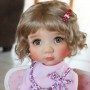 PERRUQUE DOLL WIG CURLY GINGER 11.12" POUPÉE BJD MEADOWDOLLS SAFFI BAILEY SYLVIA SCARLET 18" DOLLS ETC...