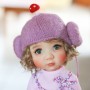 DOLL WIG CURLY CARROT 11.12" POUPÉE BJD MEADOWDOLLS SAFFI BAILEY SYLVIA SCARLET 18" DOLLS ETC...