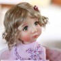 DOLL WIG CURLY CARROT 11.12" POUPÉE BJD MEADOWDOLLS SAFFI BAILEY SYLVIA SCARLET 18" DOLLS ETC...