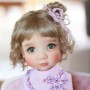 DOLL WIG CURLY CARROT 11.12" POUPÉE BJD MEADOWDOLLS SAFFI BAILEY SYLVIA SCARLET 18" DOLLS ETC...