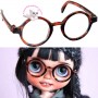 DOLL TURTLE BROWN ROUND VINTAGE GLASSES FOR QBABY DOLLS by RODGER DOLL SIMILAR HEAD SIZE BLYTHE MEADOWDOLLS ...