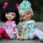 YEUX EN VERRE OVAL BROWNIE 6 mm GLASS EYES POUPÉE BJD LATI WHITE BEAR REBORN DOLLMORE IPLEHOUSE DOLLS