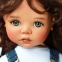 YEUX EN VERRE OVAL REAL VERT GREEN 6 mm GLASS EYES POUPÉE BJD MY MEADOW LATI WHITE BEAR REBORN DOLLMORE IPLEHOUSE DOLLS