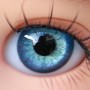 YEUX EN VERRE OVAL REAL BLEU AZUR 6 mm GLASS EYES POUPÉE BJD MY MEADOW LATI WHITE BEAR REBORN DOLLMORE IPLEHOUSE DOLLS