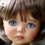 YEUX EN VERRE OVAL REAL LIGHT VIOLET 6 mm GLASS EYES POUPÉE BJD LATI WHITE REBORN CLAY DOLL