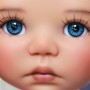 YEUX EN VERRE OVAL REAL OCEAN BLUE 8 mm GLASS EYES POUPÉE BJD MY MEADOW LATI WHITE BEAR REBORN DOLLMORE IPLEHOUSE DOLLS