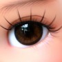 OVAL REAL BROWNIE 8 mm GLASS EYES FOR DOLL BJD LATI WHITE BEAR REBORN DOLLMORE IPLEHOUSE DOLLS