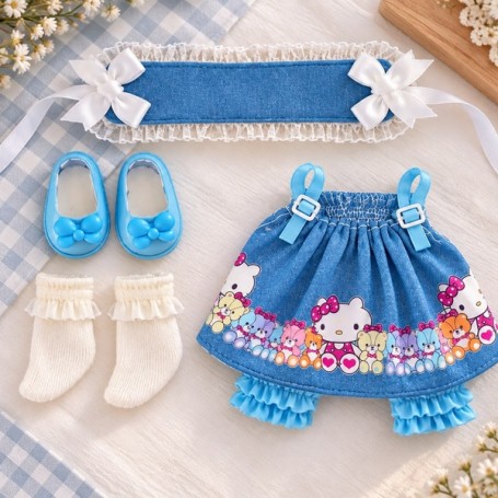 ENSEMBLE HELLO KITTY POUPÉE BJD OB11 STODOLL NENDOROID NUNU SPROUT MEADOWDOLLS AMYDOLL LATI WHITE SP PUKIPUKI DOLLS