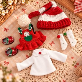 CHRISTMAS FULLSET OUTFIT FOR DOLL OB11 STODOLL NENDOROID NUNU SPROUT MEADOWDOLLS AMYDOLL LATI WHITE SP PUKIPUKI DOLLS