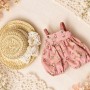 FLORAL OVERALLS AND HAT SET FOR DOLL OB11 STODOLL NENDOROID NUNU SPROUT MEADOWDOLLS AMYDOLL LATI WHITE SP PUKIPUKI DOLLS