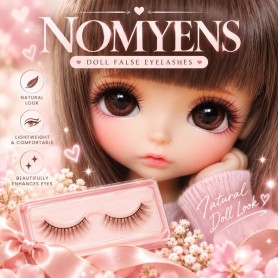CILS NATUREL MARRON BROWN NOMYENS POUPEES BJD BALL JOINTED DOLLS EYELASHES LATI YELLOW PUKIFEE YOSD LITTLEFEE MINIFEE