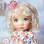 MOHAIR BLOND JOSEPHINE DOLL WIG 10-11 FOR BLYTHE MEADOWDOLLS MAE MASHA ARDYN DOLLS