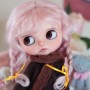 PINK KAWAII PURE LONG MOHAIR BRAIDS WIG 10-11" EXCLUSIVE FLEURDELYSDOLL FOR BLYTHE MEADOWS MAE ADRYN DOLLS