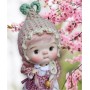PINK KAWAII PURE LONG MOHAIR BRAIDS WIG 10-11" EXCLUSIVE FLEURDELYSDOLL FOR BLYTHE MEADOWS MAE ADRYN DOLLS