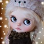 EXCLUSIVE MOHAIR BLOND & PINK WIG 10-11 BJD DOLL BLYTHE MEADOWDOLLS MAE ADRYN ZWERGNASE DOLL
