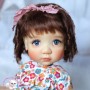 MOHAIR LORELEI BROWN DOLL WIG 9.10 FOR BLYTHE MEADOWDOLLS MAE MASHA ARDYN DOLLS
