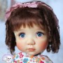 PERRUQUE DOLL WIG 9.10 MOHAIR LORELEI BROWN POUR POUPEES FOR BLYTHE MEADOWDOLLS MAE MASHA ARDYN DOLLS