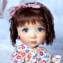 PERRUQUE DOLL WIG 9.10 MOHAIR LORELEI BROWN POUR POUPEES FOR BLYTHE MEADOWDOLLS MAE MASHA ARDYN DOLLS