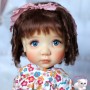 PERRUQUE DOLL WIG 9.10 MOHAIR LORELEI BROWN POUR POUPEES FOR BLYTHE MEADOWDOLLS MAE MASHA ARDYN DOLLS