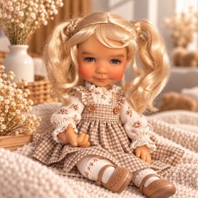 PERRUQUE DOLL WIG CHOUPETTE BLOND 8/9 POUPÉE BJD DOLL MEADOWDOLLS PULLIP KAYE WIGGS WICHTEL MUI CHAN MIDDIE BLYTHE