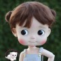 PERRUQUE DOLL WIG 10.11 MOHAIR MACARON CHOCOLAT POUR POUPEES BJD BLYTHE CUSTOM QBABY DOLLS AMYDOLL (30 cm) ...