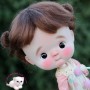 PERRUQUE DOLL WIG 10.11 MOHAIR MACARON CHOCOLAT POUR POUPEES BJD BLYTHE CUSTOM QBABY DOLLS AMYDOLL (30 cm) ...