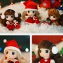 PETITE POUPEE 9 CM CADEAU NOEL DANS SA BOULE POUR LE SAPIN OU POUR JOUER