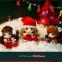 LOVELY DOLL 9 CM (3.5")  GREAT CHRISTMAS GIFT IN HER CLEAR BIG BALL